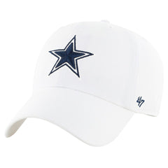 Dallas Cowboys '47 Clean Up Primary Adjustable Hat White - 47 brand