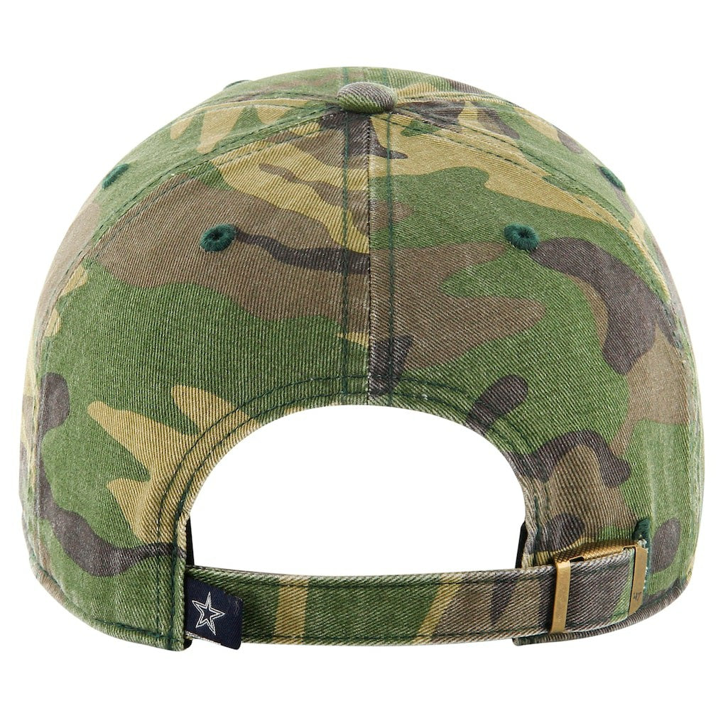 Dallas Cowboys '47 Woodland Clean Up Adjustable Hat Camo - 47 brand