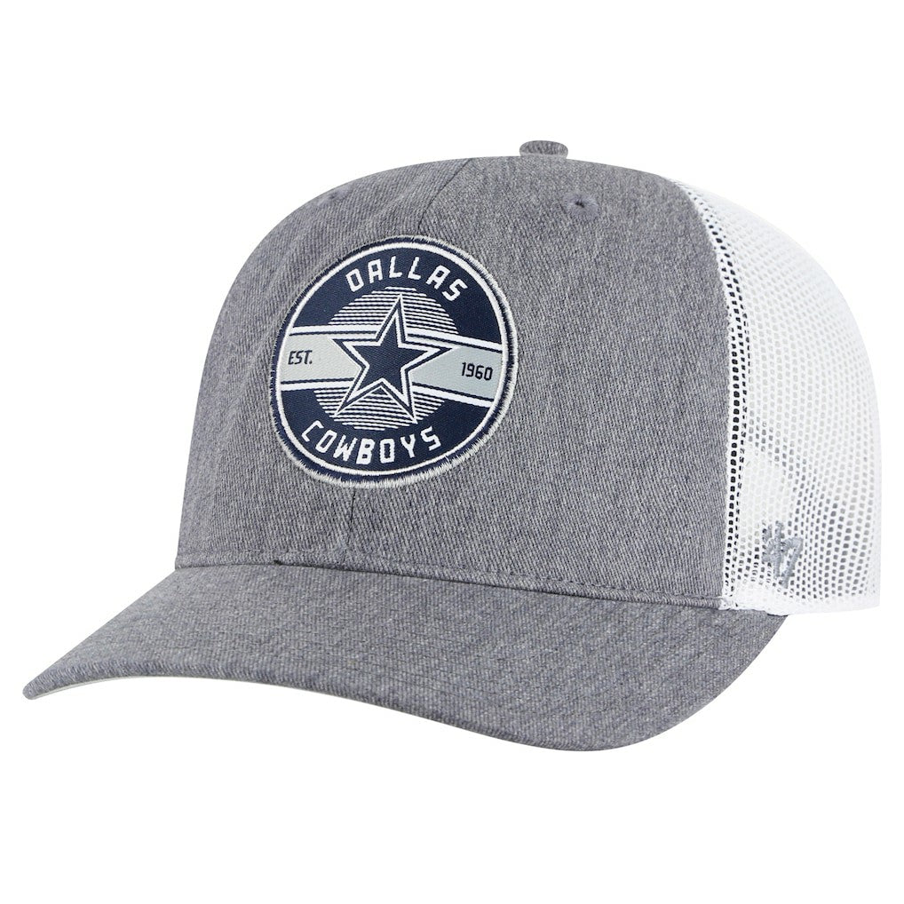 Dallas Cowboys '47 Hash Mark Trucker Adjustable Hat Heather Gray - 47 brand