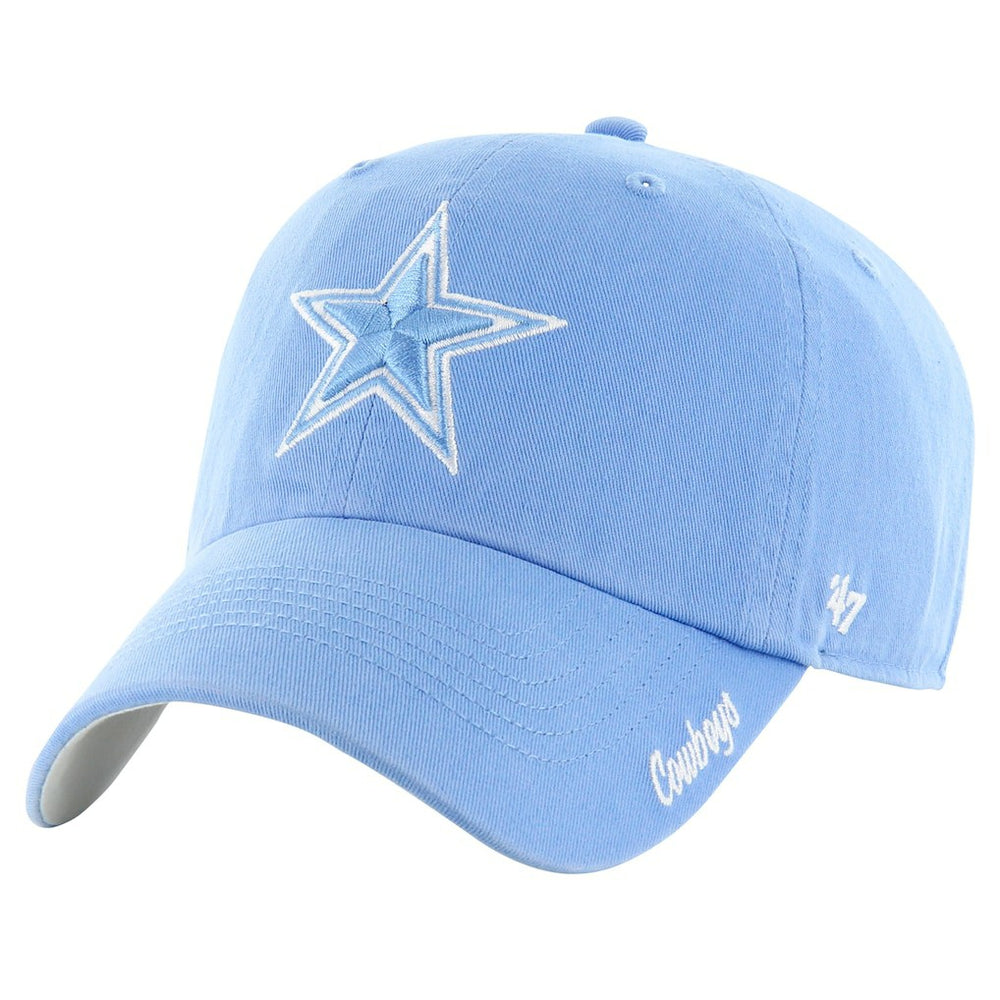 Dallas Cowboys '47 Women's Luminance Cheer Clean Up Adjustable Hat Blue - 47 brand