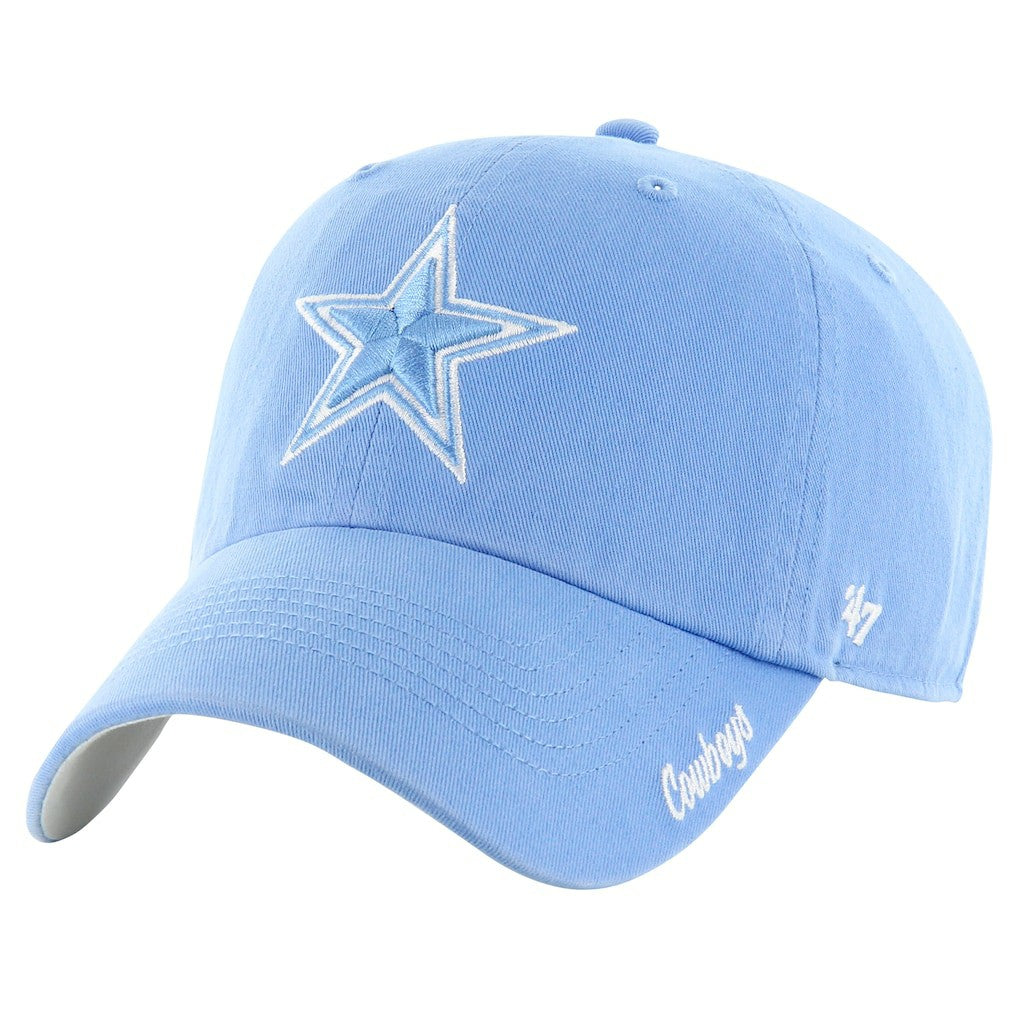 Dallas Cowboys '47 Women's Luminance Cheer Clean Up Adjustable Hat Blue - 47 brand