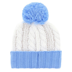 Dallas Cowboys '47 Women's Luminance Cuffed Knit Hat with Pom White/Light Blue - 47 brand
