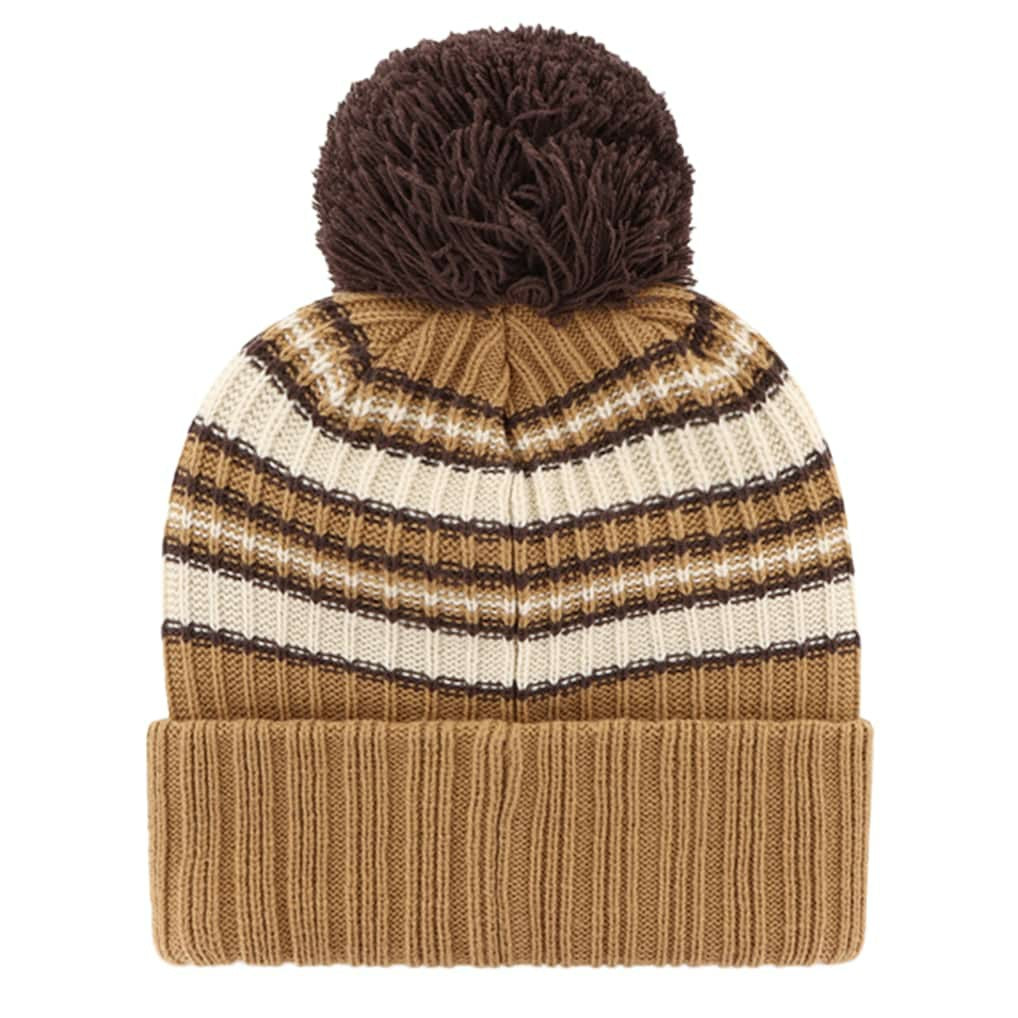 Dallas Cowboys '47 Women's Espresso Cuffed Knit Hat with Pom Brown - 47 brand
