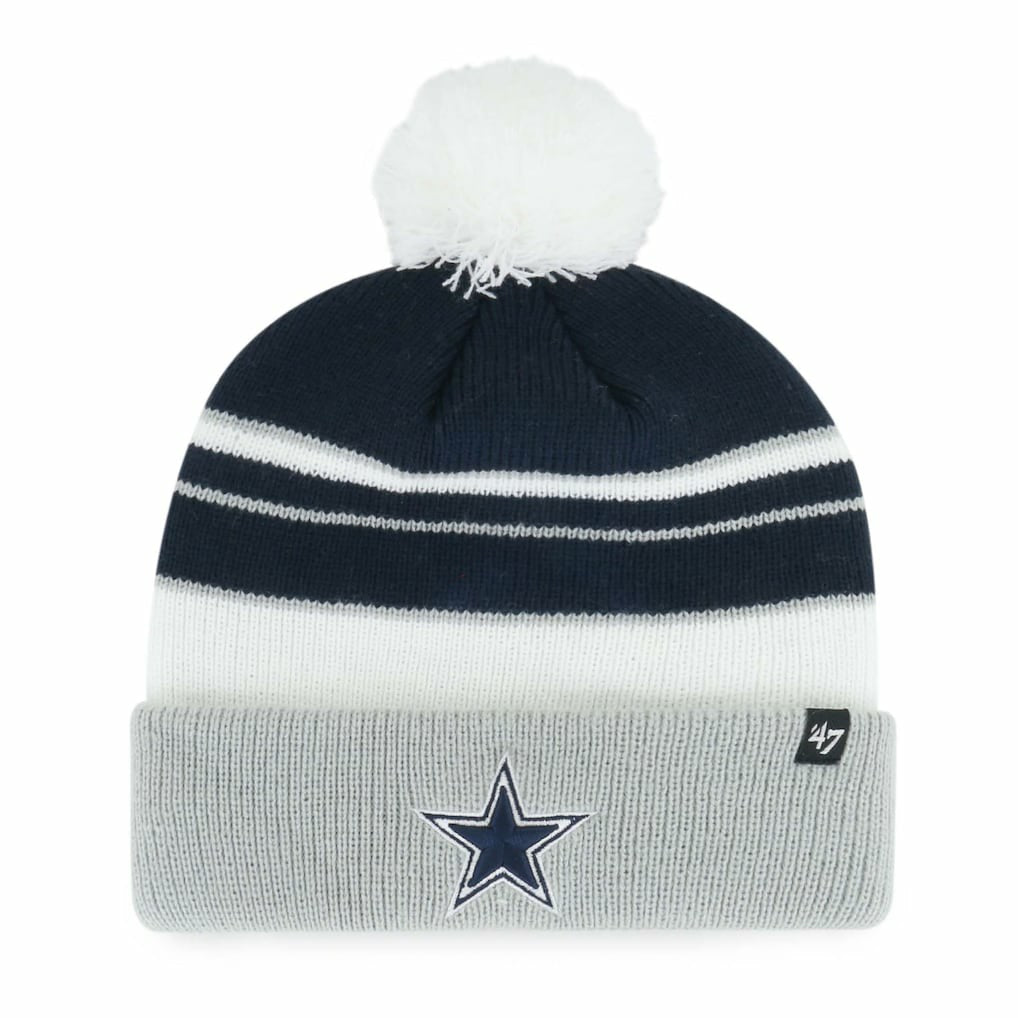 Dallas Cowboys '47 Youth Peewee Cuffed Knit Hat with Pom Navy - 47 brand