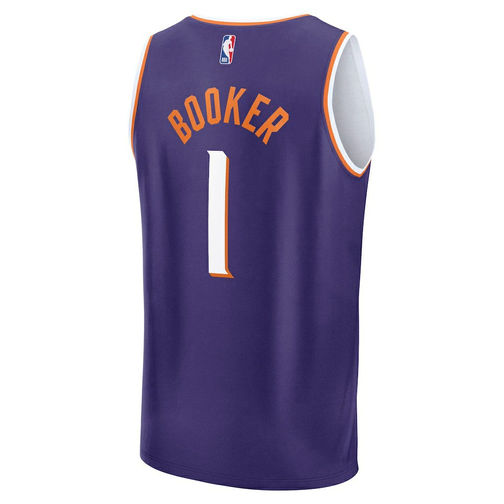 Fanatics - Devin Booker Phoenix Suns Youth Fast Break Player Jersey - Icon Editi- Purple