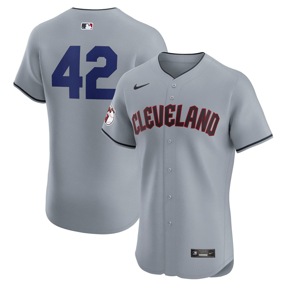 Cleveland Guardians Nike Road 2024 Jackie Robinson Day Elite Jersey - Gray | MLB Jerseys
