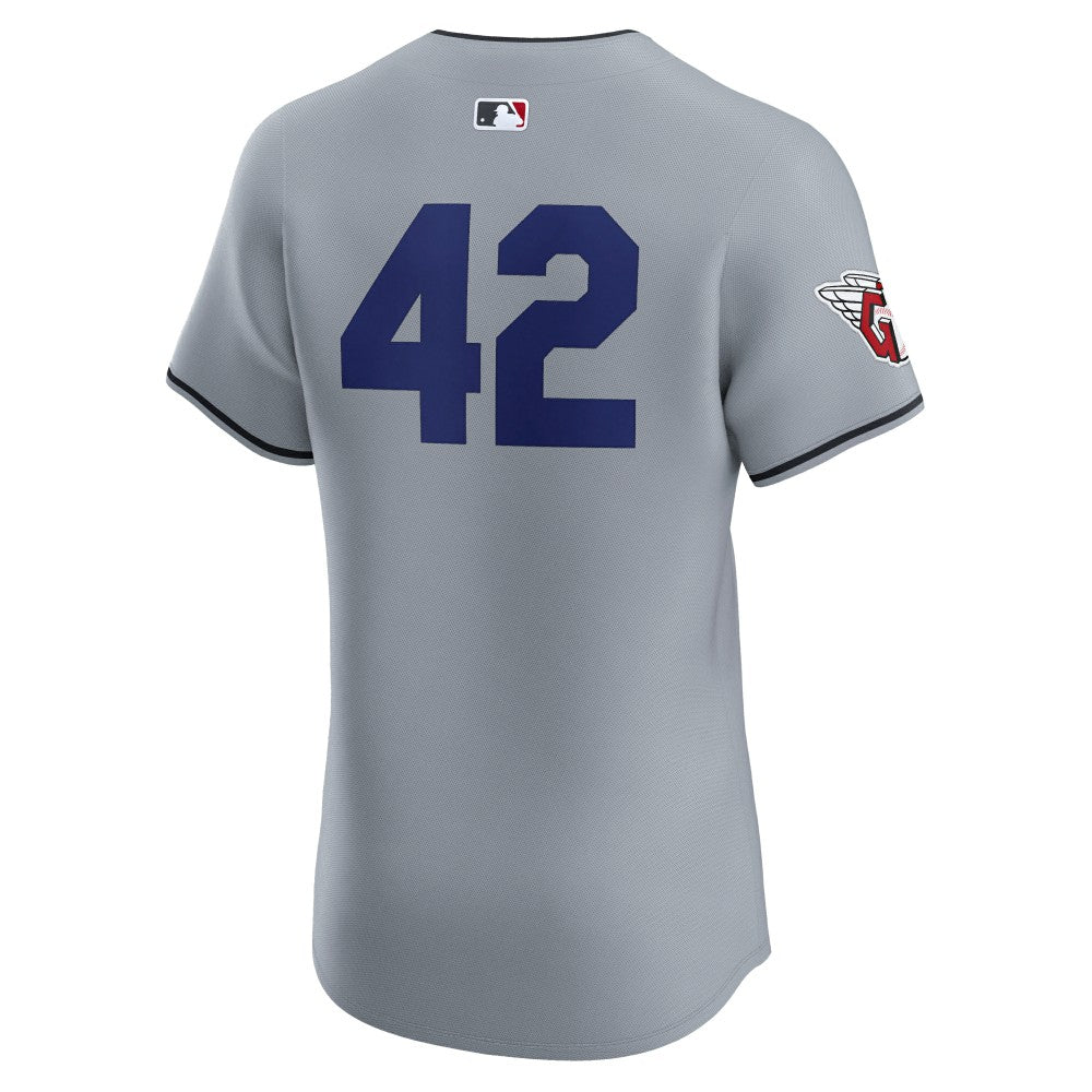 Cleveland Guardians Nike Road 2024 Jackie Robinson Day Elite Jersey - Gray | MLB Jerseys
