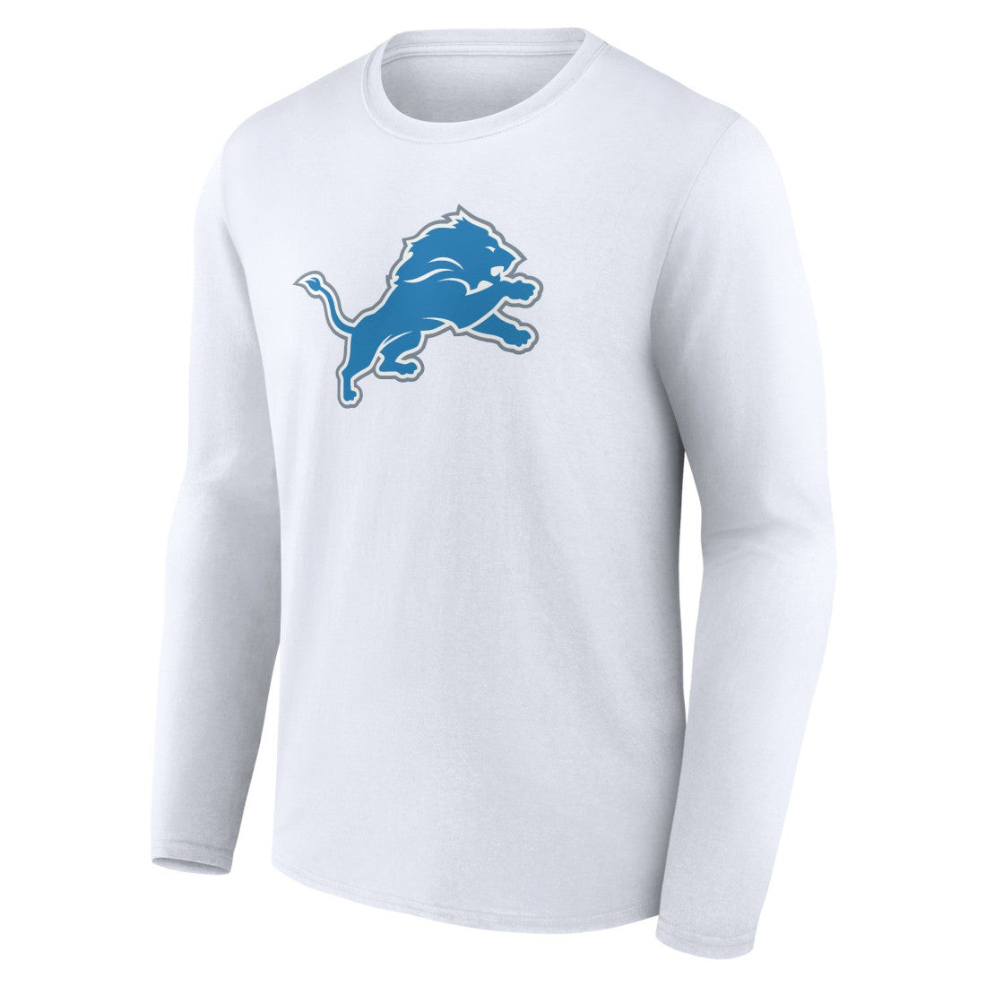 Detroit Lions Primary Logo Long Sleeve T-Shirt White - NFL