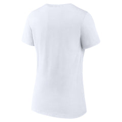 Detroit Lions Women's Lock Up V-Neck T-Shirt White - NFL