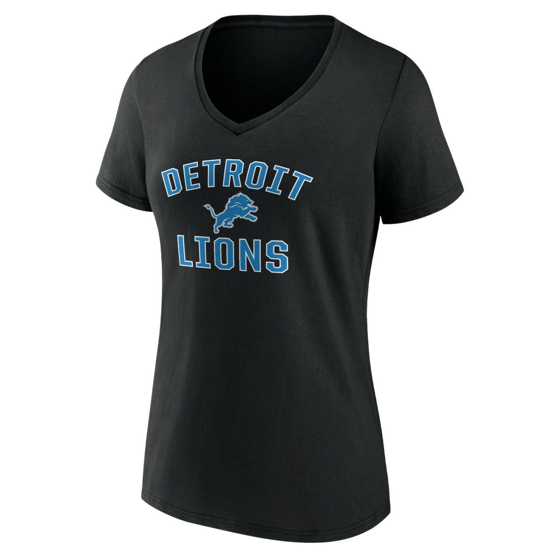Detroit Lions Women's Victory Arch V-Neck T-Shirt Black - NFL