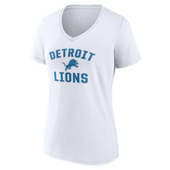 Detroit Lions Women's Victory Arch V-Neck T-Shirt White - NFL