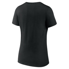 Detroit Lions Women's Victory Script V-Neck T-Shirt Black - NFL