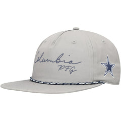 Dallas Cowboys PHG Back Tack Adjustable Hat Gray - Columbia