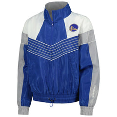 NBA - Golden State Warriors The Wild Collective Women's Courtside Half-Zip Track Jacket - Royal