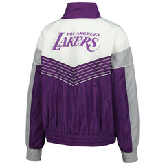 NBA - Los Angeles Lakers The Wild Collective Women's Courtside Half-Zip Track Jacket - Purple