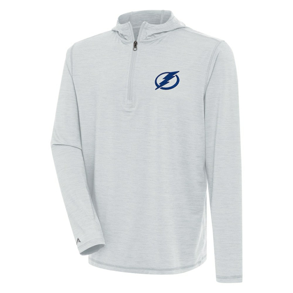 Tampa Bay Lightning - Antigua Tidy Quarter-Zip Pullover Hoodie Heather Gray
