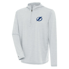 Tampa Bay Lightning - Antigua Tidy Quarter-Zip Pullover Hoodie Heather Gray