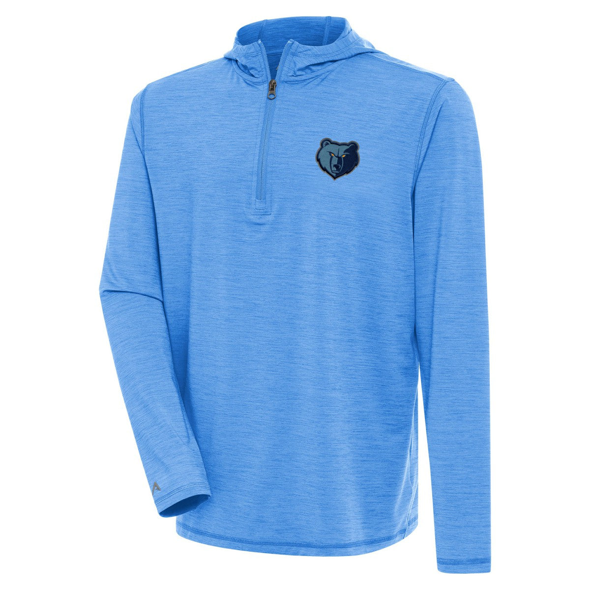 NBA - Memphis Grizzlies Antigua Tidy Quarter-Zip Lightweight Pullover Top - Heather Powder Blue
