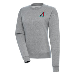 Arizona Diamondbacks Antigua Women's  Victory Crewneck Pullover Sweatshirt – Heather Gray discount