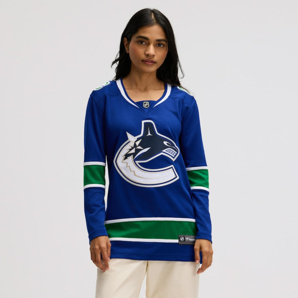 Vancouver Canucks Fanatics Women's Premier Breakaway Jersey - Blue | NHL Jerseys