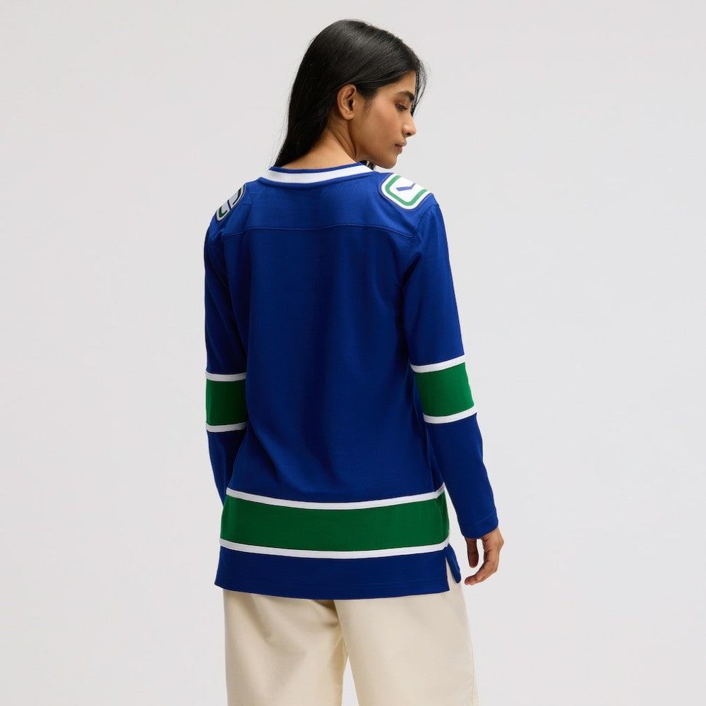 Vancouver Canucks Fanatics Women's Premier Breakaway Jersey - Blue | NHL Jerseys