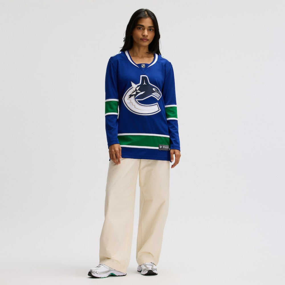Vancouver Canucks Fanatics Women's Premier Breakaway Jersey - Blue | NHL Jerseys