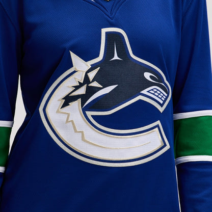 Vancouver Canucks Fanatics Women's Premier Breakaway Jersey - Blue | NHL Jerseys