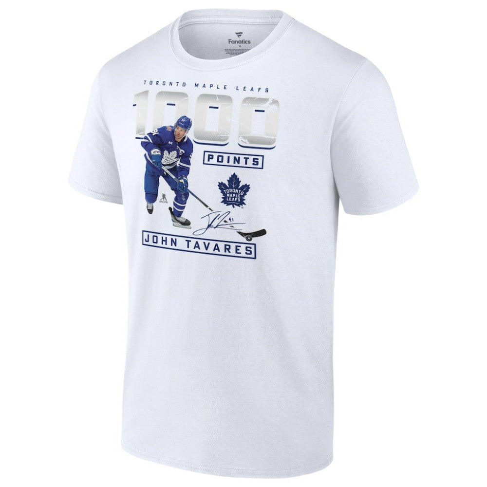 John Tavares Toronto Maple Leafs - 1,000 Career Points T-Shirt White