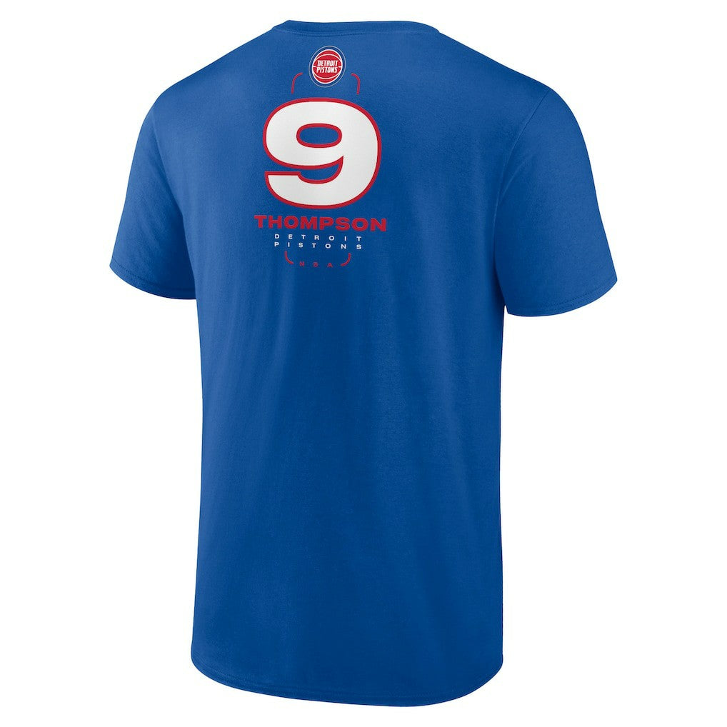 NBA - Ausar Thompson Detroit Pistons Behind The Back Name & Number T-Shirt - Blue