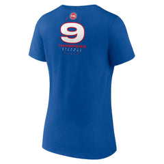 NBA - Ausar Thompson Detroit Pistons Women's Behind The Back Name & Number V-Neck T-Shirt - Blue