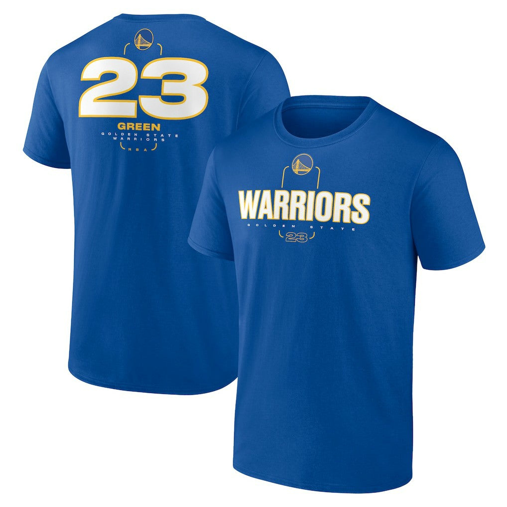 NBA - Draymond Green Golden State Warriors Behind The Back Name & Number T-Shirt - Royal