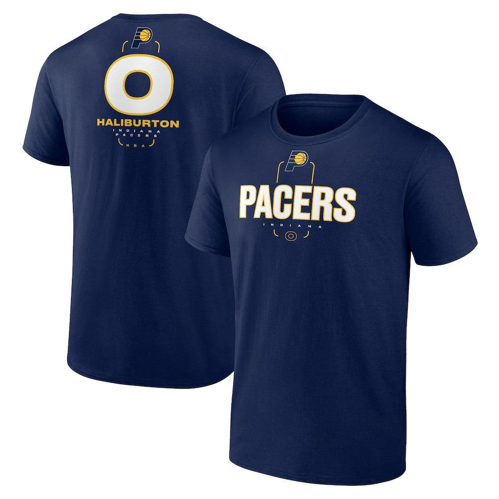 NBA - Tyrese Haliburton Indiana Pacers Behind The Back Name & Number T-Shirt - Navy