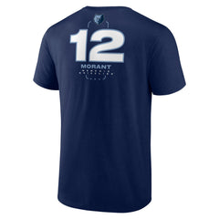 NBA - Ja Morant Memphis Grizzlies Behind The Back Name & Number T-Shirt - Navy