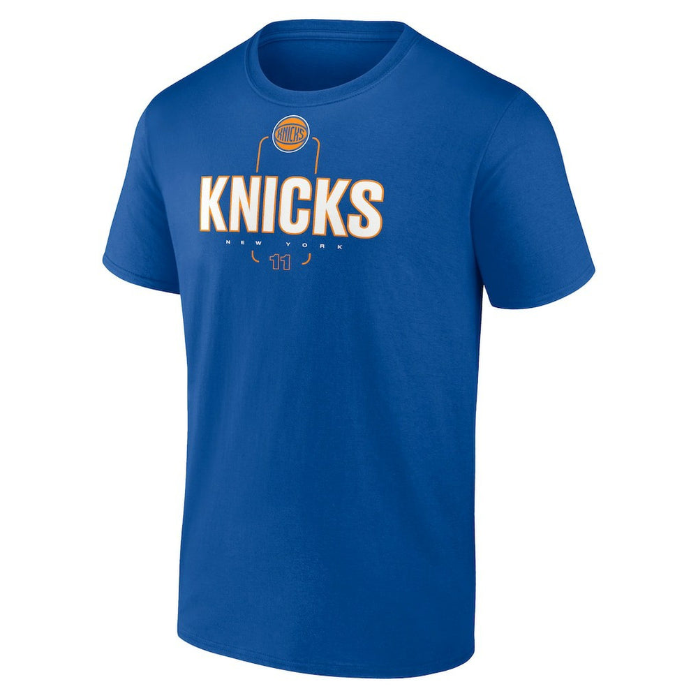NBA - Jalen Brunson New York Knicks Behind The Back Name & Number T-Shirt - Blue