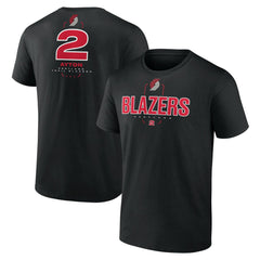 NBA - Deandre Ayton Portland Trail Blazers Behind The Back Name & Number T-Shirt - Black