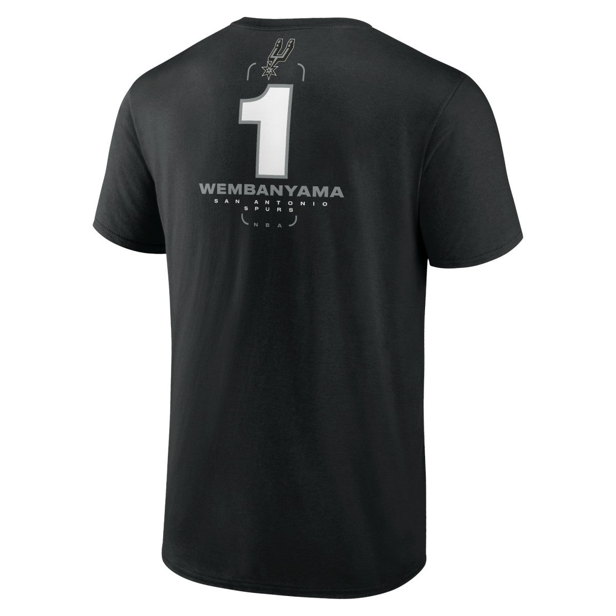 NBA - Victor Wembanyama San Antonio Spurs Behind The Back Name & Number T-Shirt - Black