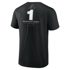 NBA - Victor Wembanyama San Antonio Spurs Behind The Back Name & Number T-Shirt - Black