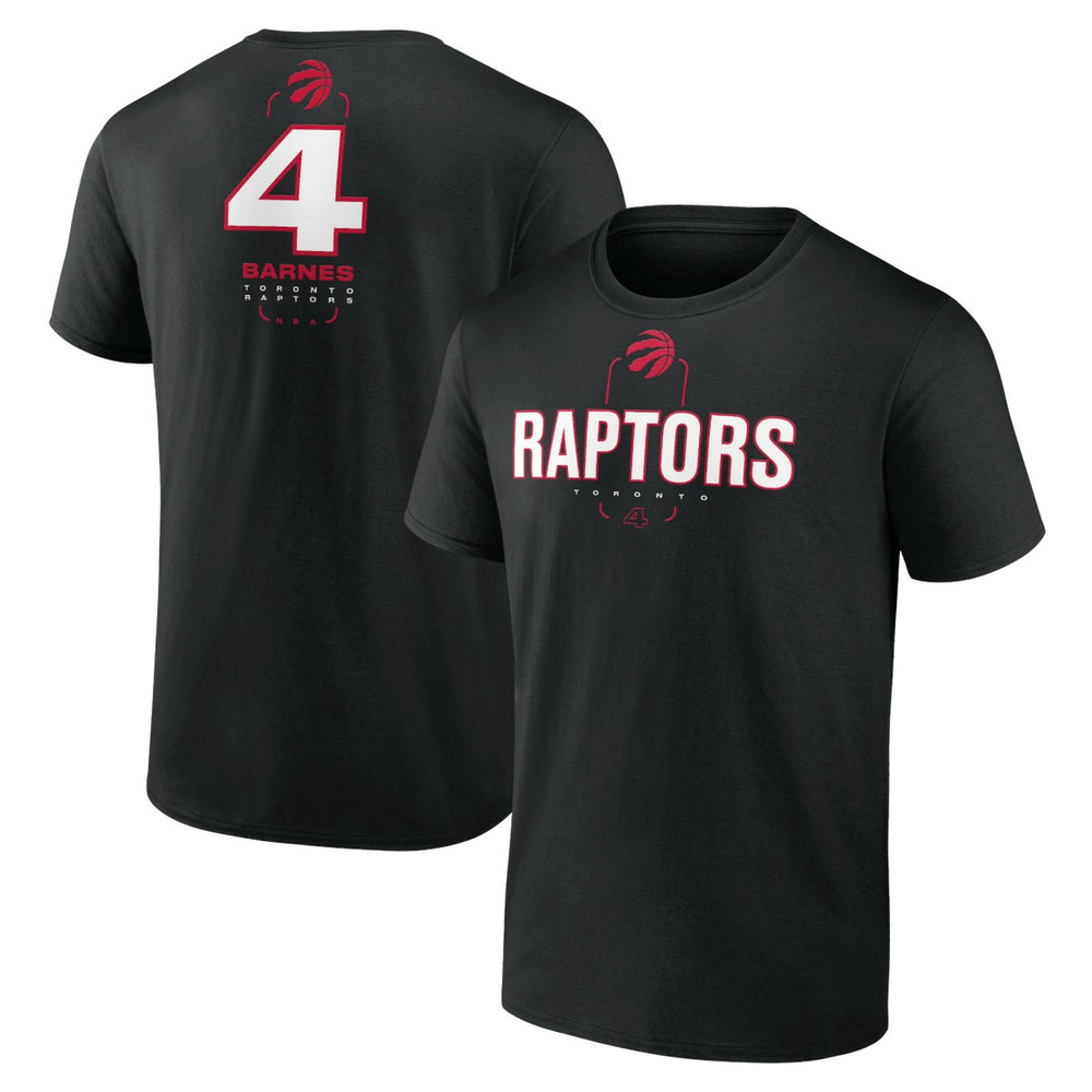 NBA - Scottie Barnes Toronto Raptors Behind The Back Name & Number T-Shirt - Black
