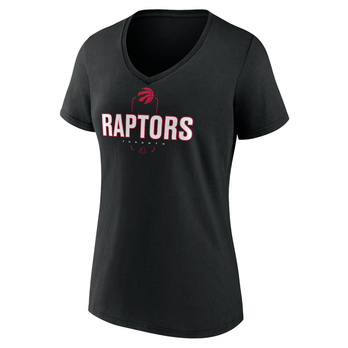 NBA - Scottie Barnes Toronto Raptors Women's Behind The Back Name & Number V-Neck T-Shirt - Black