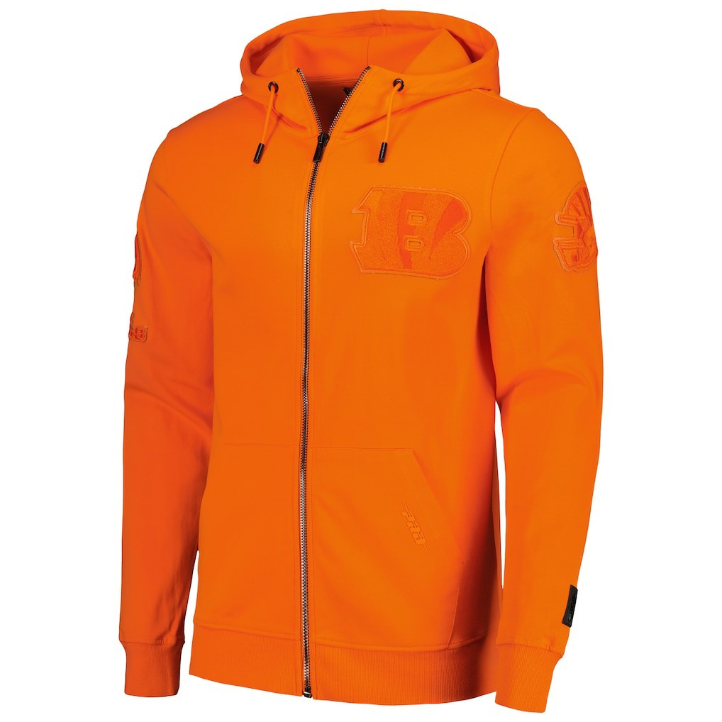Cincinnati Bengals Pro Standard Triple Tonal Full-Zip Hoodie Orange - NFL