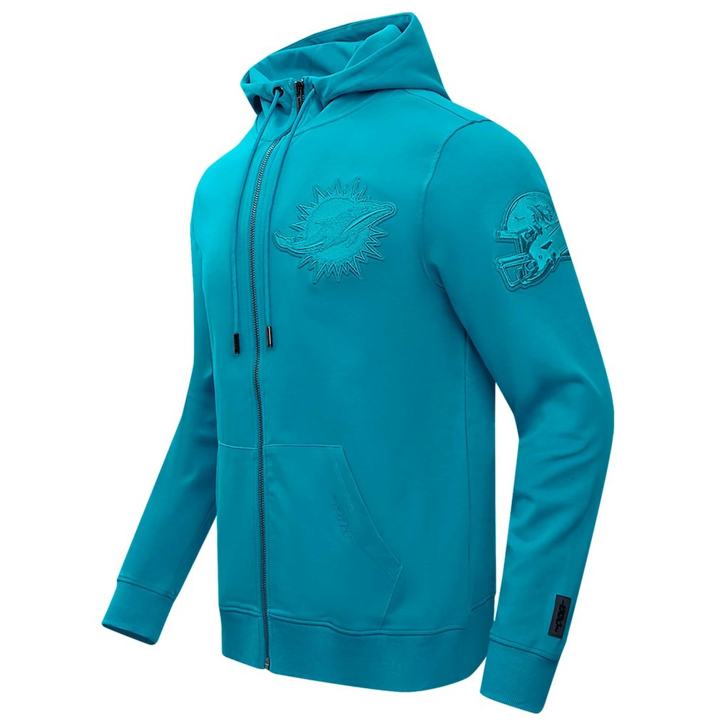 Miami Dolphins Pro Standard Triple Tonal Full-Zip Hoodie Aqua - NFL