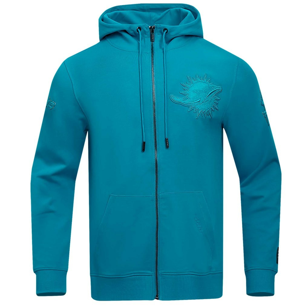 Miami Dolphins Pro Standard Triple Tonal Full-Zip Hoodie Aqua - NFL