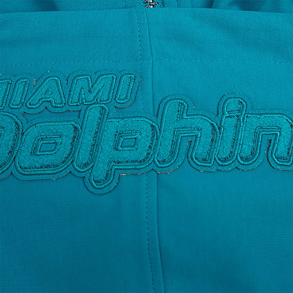 Miami Dolphins Pro Standard Triple Tonal Full-Zip Hoodie Aqua - NFL
