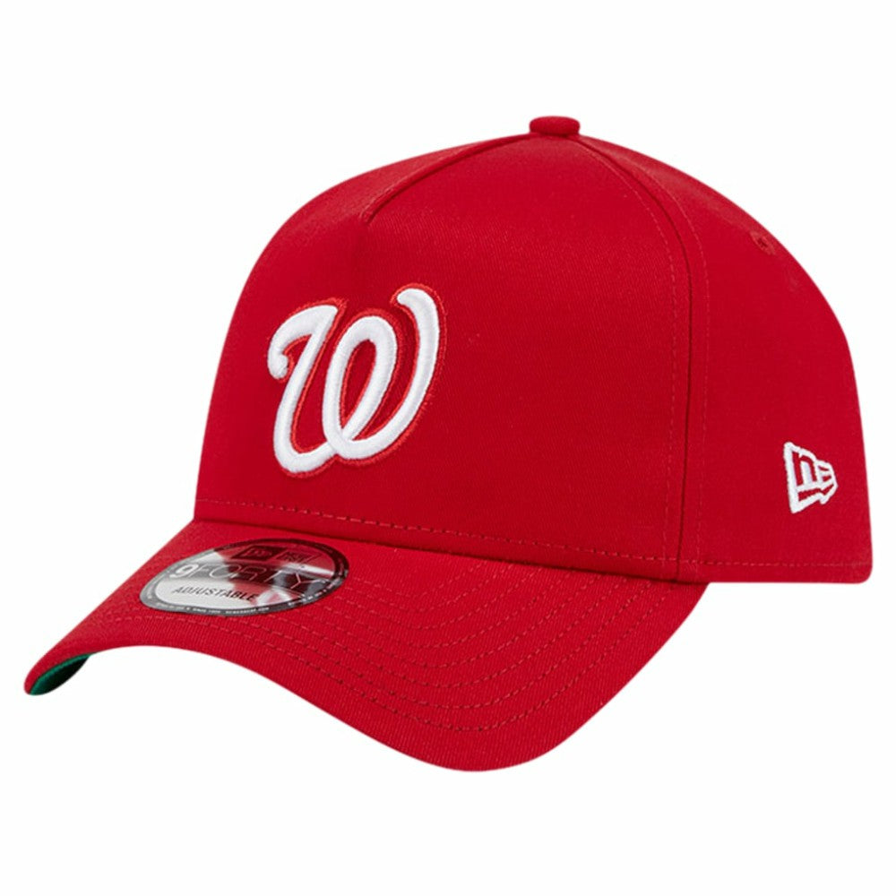 Washington Nationals New Era Team Color A-Frame 9FORTY Adjustable Hat discount