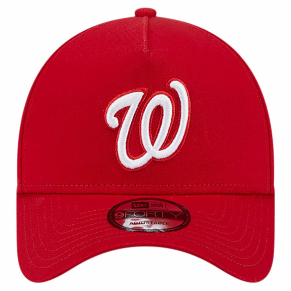 Washington Nationals New Era Team Color A-Frame 9FORTY Adjustable Hat discount