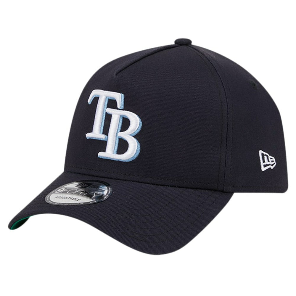 Tampa Bay Rays New Era Team Color A-Frame 9FORTY Adjustable Hat Clearance