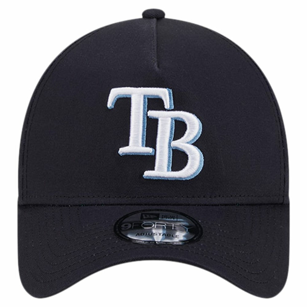 Tampa Bay Rays New Era Team Color A-Frame 9FORTY Adjustable Hat Clearance