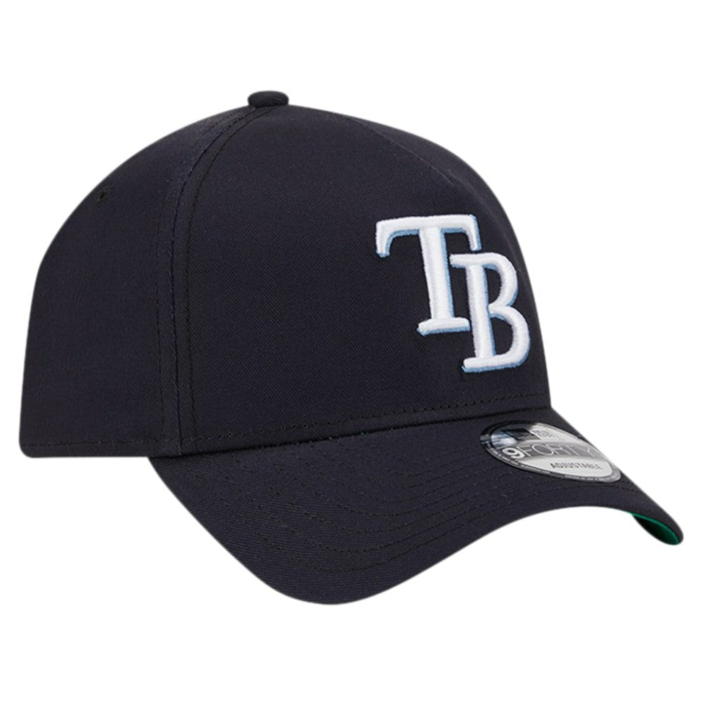 Tampa Bay Rays New Era Team Color A-Frame 9FORTY Adjustable Hat Clearance