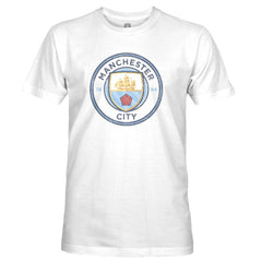 Manchester City 1863FC Color Crest Slub T-Shirts - White