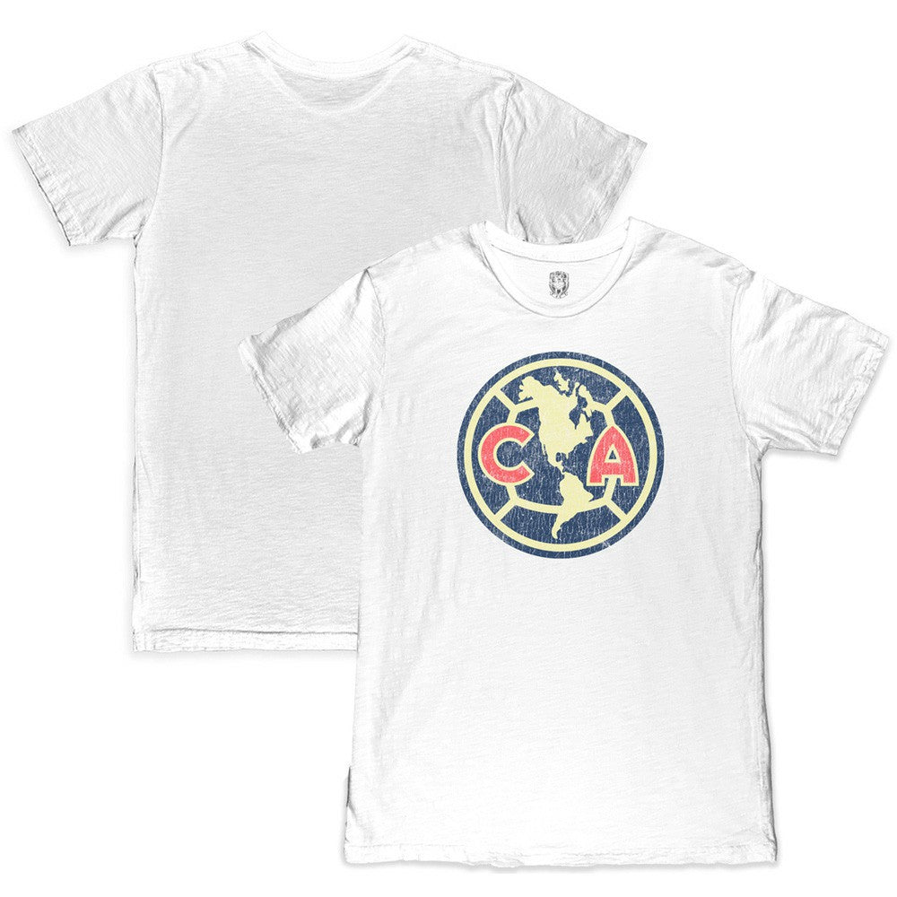 Club America 1863FC Color Crest Slub T-Shirts - White